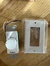 Program Selector Switch with 1-Gang Decorator Wall Plate Lowell CS6-DW