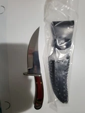 Hunting Knife Fixed Blade Leather Sheath - 10"