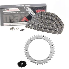 Black Drive Chain And Sprockets Kit for Yamaha Banshee 350 YFZ350 1989-2006