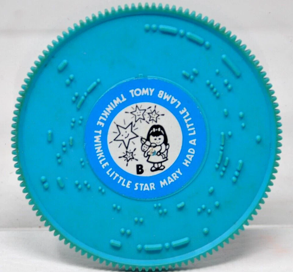 Tomy Player Record Disk Songs for Train Player Vintage 1998 JINGLE BELLS TWINKLE - Image 2 of 2