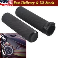 1" Black Motorcycle Handlebar Hand Grips Fit for Harley Dyna Sportster XL1200