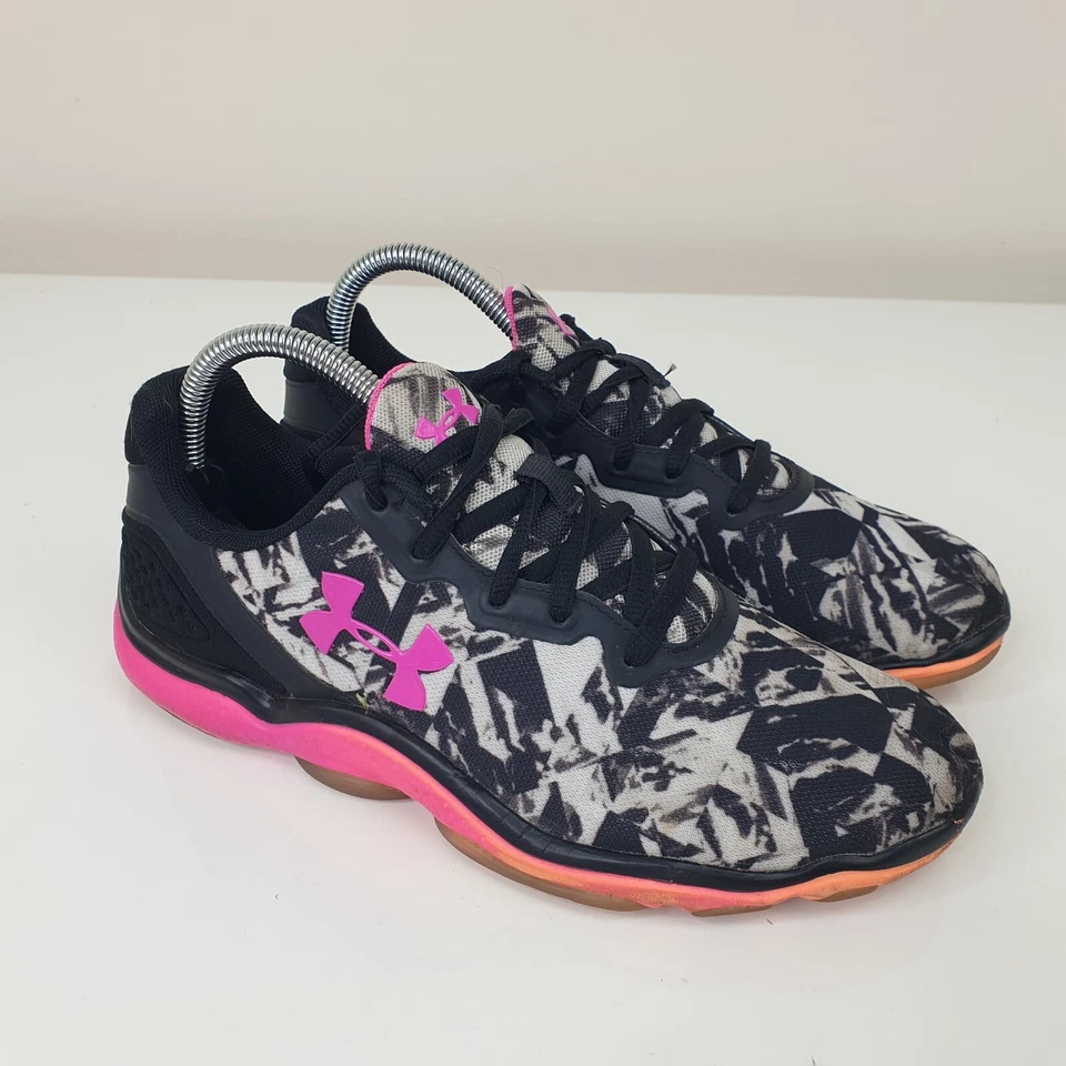 Under Armour Micro G Sting Mujer Reino Unido 5.5 Negro Mármol Zapatos para Correr Tenis - Imagen 1 de 4