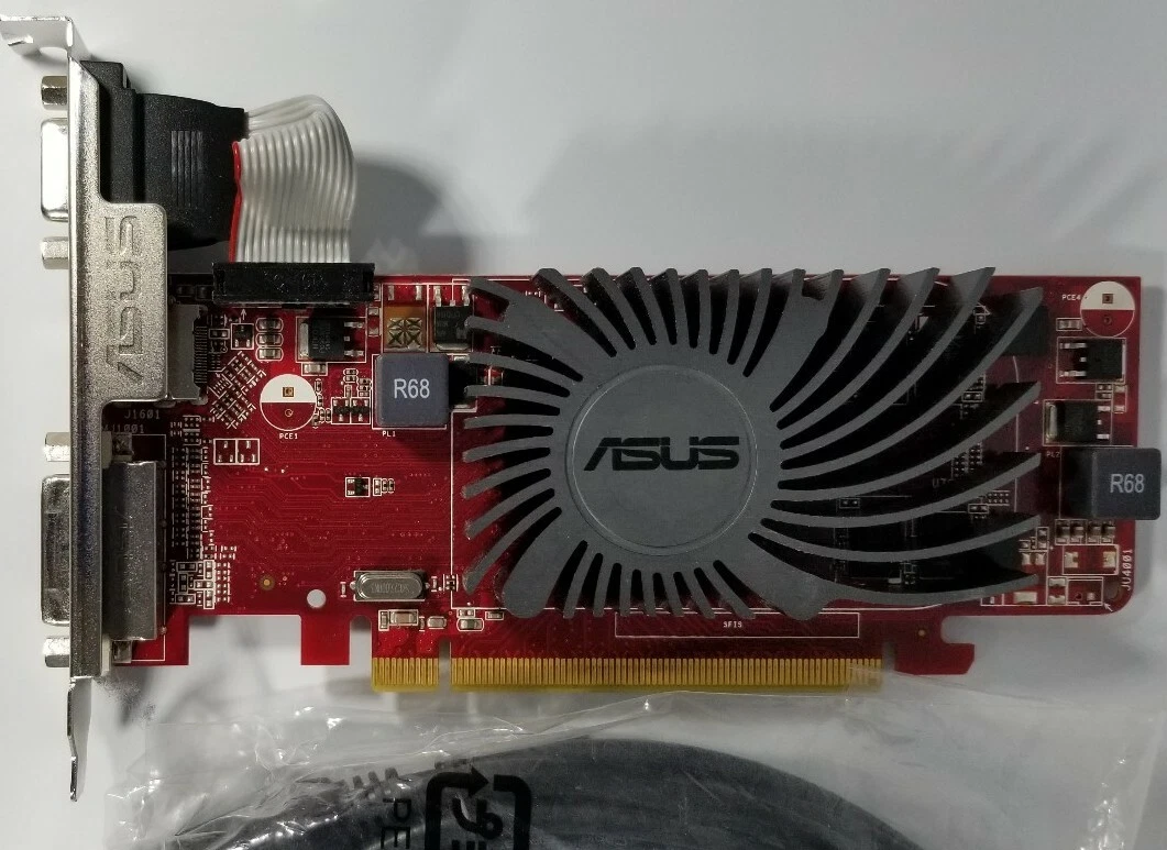 ASUS AMD Radeon HD 6450 1GB DVI HDMI Cable EAH6450 Windows 10 Video Card Full