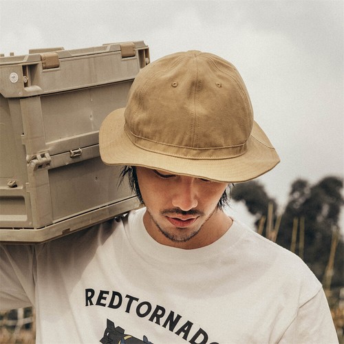Red Tornado Bucket Hat Outdoor Fishing 