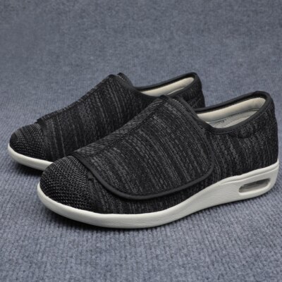 Mens Diabetic Slippers Sneakers Extra Wide Width Edema Shoes For Swollen Feet
