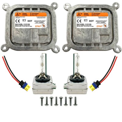 2x New For 11-14 Dodge Charger Xenon Ballast & D3S Bulb Kit Module Control Unit