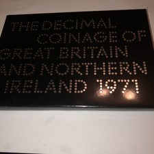 1971 ROYAL MINT DECIMAL COINAGE SET : GREAT BRITAIN & N. IRELAND:  6 BUNC COINS: