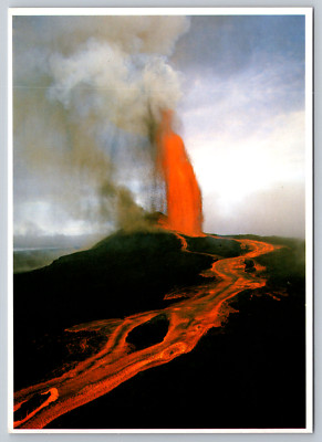 Kilauea Volcano Eruption Hawaii Waipahu National Park Lava Postcard