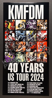 KMFDM 2024 40th Anniversary North America Tour Concert Promo