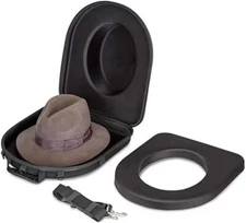 Travel Hat Carrier Case Cowboy Hat Box,Hard Cap Storage Organizer with Carrying 