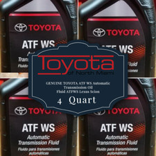 4 Genuine Toyota 00289-ATFWS Automatic Transmission Oil Fluid OEM ATF WS