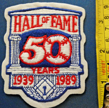 1989 - BASEBALL Hall of Fame - ORIGINAL Authentic Jersey / Jacket PATCH - 50 Yrs