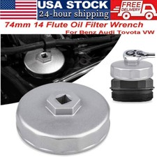 New 74mm 14 Flute Oil Filter Wrench Caps For Audi Mercedes Porsche Volkswagen Vw