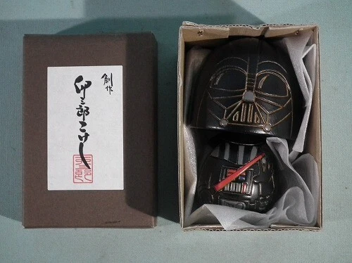 NEW Star Wars Darth Vader Doll 3inch Japan traditional crafts USABURO KOKESHI - Image 2 of 4
