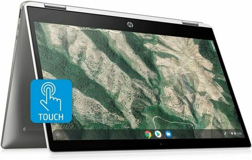 HP ChromeBook x360 14 inch (128GB, Intel Pentium, 1.10GHz, 4GB) Chromebook - Silver - 9UY16UA