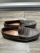 ALLEN EDMONDS HAMLIN Men's 9 D Brown Leather Slip-On Men's Loafers Made In USA