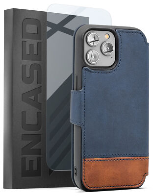 iPhone 14 Pro Max Wallet Case with Card Holder, Folio Flip Kickstand Case