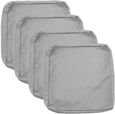 Patio Cushion Covers 22x20 inch Waterproof 4Pack Outdoor Cushion Covers Repla...