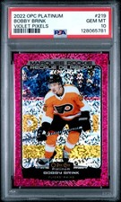 2022 O-Pee-Chee Platinum Bobby Brink RC (Violet Pixels) #219 PSA 10 #/299 (81)