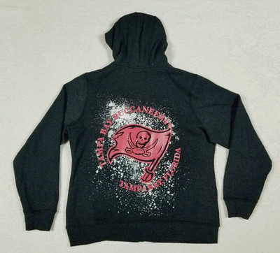 NFL Pro Line Tampa Bay Buccaneers Full Zip Fleece Hoodie Jacket -Big Logo -Large