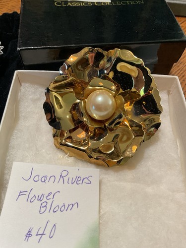 Joan Rivers Goldtone Flower Bloom Brooch