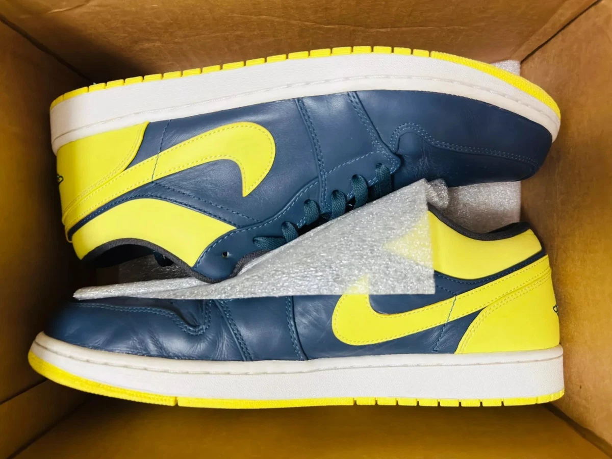 Jordan 1 Low Squadron Blue Electric Yellow for Sale | Authenticity