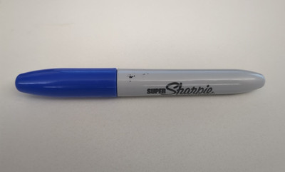 One Sanford Blue Super Sharpie Discontinued *Used*