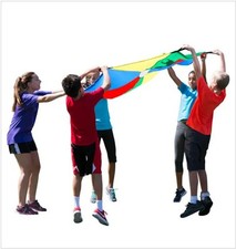 New Sportime GripStarChute Parachute with 8 Handles, 6 Feet, Multiple Colors