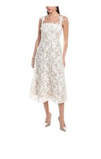 chinese dress ladies Lace Guipure Sleeveless A-line Midi Cocktail Dress main image 1