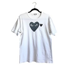 Play Comme des Garcons Heart T Shirt Streetwear Retro Artsy Large