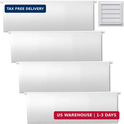 4 Pack Dryer Vent Flap Cover Replacement Plastic Outdoor Exhaust Vent Panel