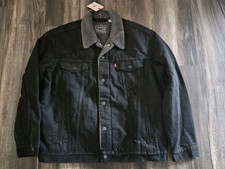 Levi's Men's Original Sherpa Trucker Jacket Black Size Small NWT