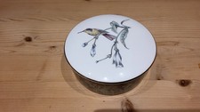 Vintage Wedgewood Hummingbirds Bone China Trinket  Box 1991 Excellent Condition