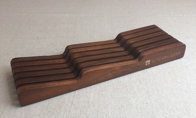 Acacia Wood Kitchen Knife Block Holder Organizer - Holds 5 Long + 6 Short Knives