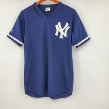 Vintage Majestic New York Yankees V Neck Jersey Mens Large 5220 Made in USA 90s