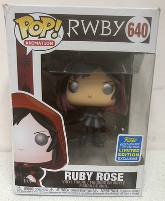 Ruby Rose Pop 640 - RWBY Funko Pop! - 2019 Summer Conv - Vaulted Box Damage