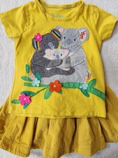 Mini Boden Girls Koala Family Skirt Set Size 4-5/5-6 Preowned