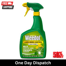 Weedol Lawn Weedkiller Ready to use 1L Kills Weeds Fast Free UK Delivery