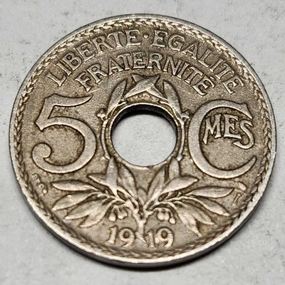 5 centimes 1919 Lindauer grand module ( 026 @ 2024 ) - Photo 1/2