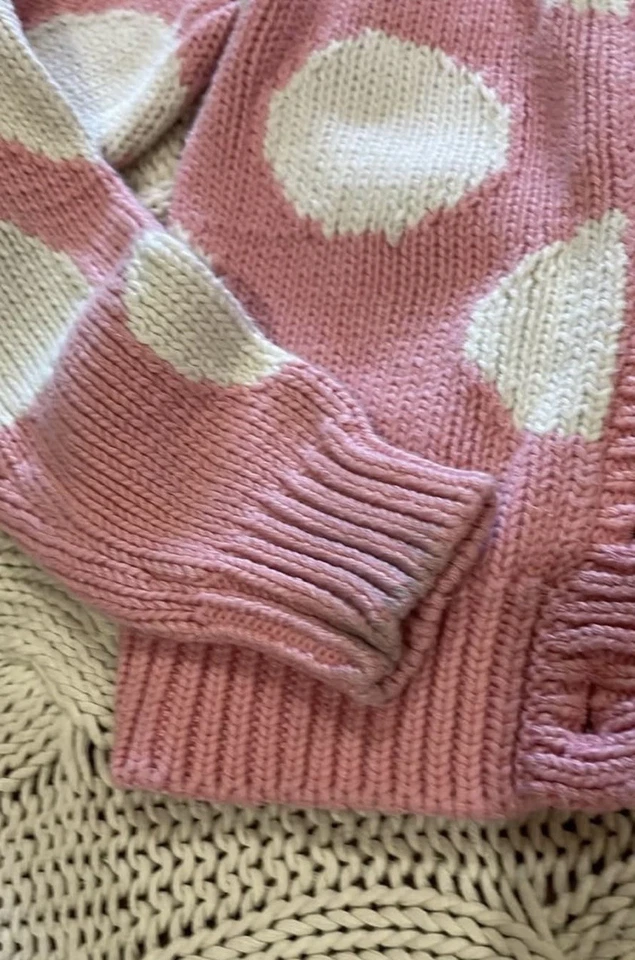 Cárdigan Matilda Jane Talla 6 Rosa/Blanco Lunares Foto 2 de 3