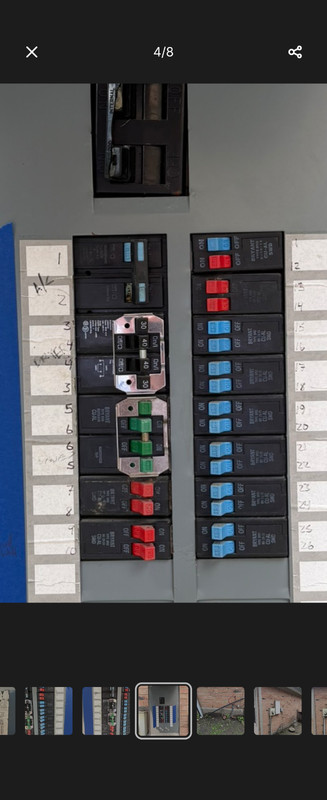 Bryant 200A electrical panel box