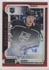 2018-19 O-Pee-Chee Platinum Red Prism 49/50 Jaret Anderson-Dolan #R-JD Auto z3c