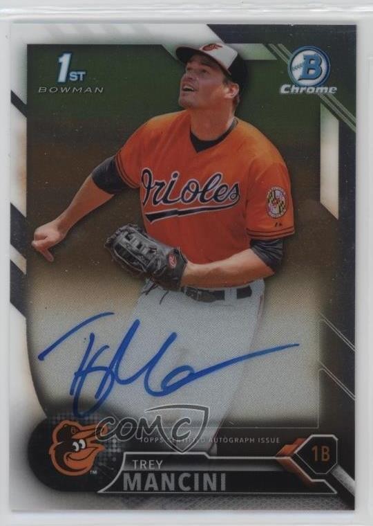 2016 Bowman Chrome Prospect Auto Trey Mancini #CPA-TM Auto c6h