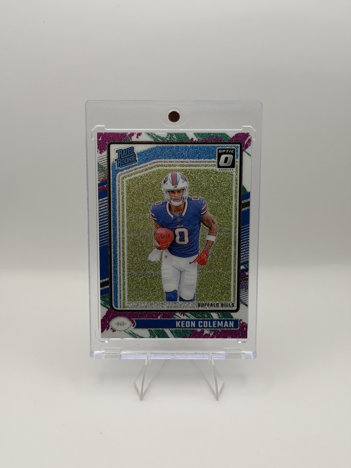 2024 Panini Donruss Optic - Rated Rookie Keon Coleman #263 Jazz Prizm (RC)