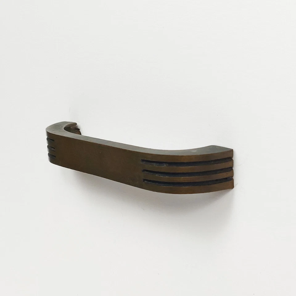 Lot of 10 Vintage 1940s Copper Art Deco Arched Pulls 3.5"C-C - Image 2 of 4