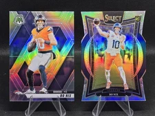 2024-25 Bo Nix Broncos 8 Card Lot Panini Mosaic Select Revolution RC NFL