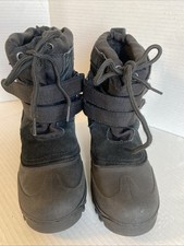Itasca Boys Snow Boots Size 4 Waterproof Insulated Black