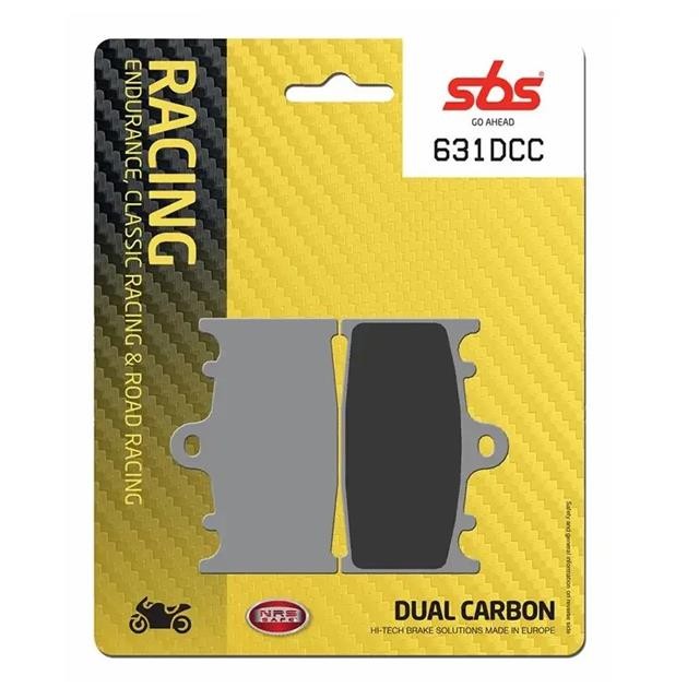 SBS 631DCC Front Dual Carbon Brake Pads (TRACK) For Suzuki GSX-R 750 2000-2003