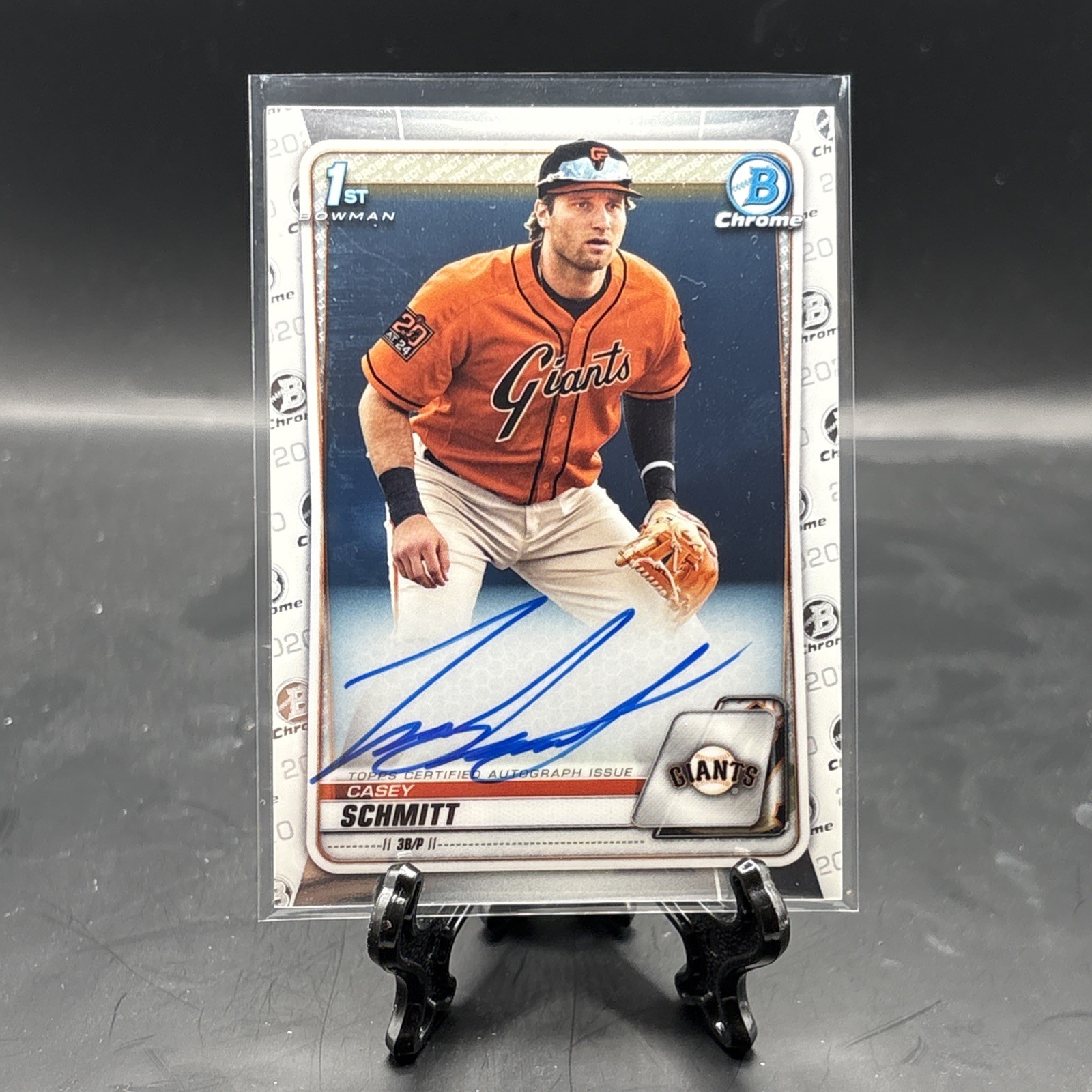 2020 Bowman Chrome Casey Schmitt 1st Bowman On Card Auto Autograph