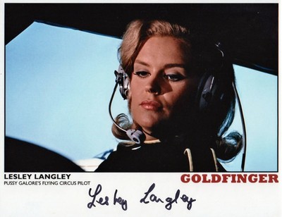 LESLEY LANGLEY   Original James Bond 007 Autogramm & COA ~ Goldfinger 1964 RAR*